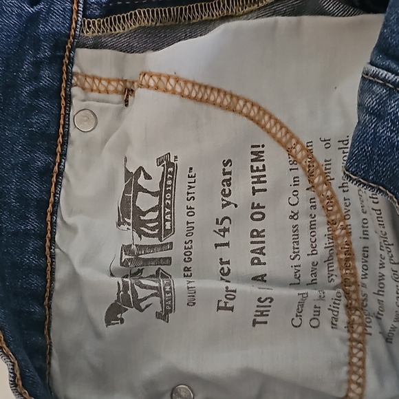 Levi's 511 Jeans Men's 31x30 Blue Denim Straight Leg Red Tab - Picture 5 of 8